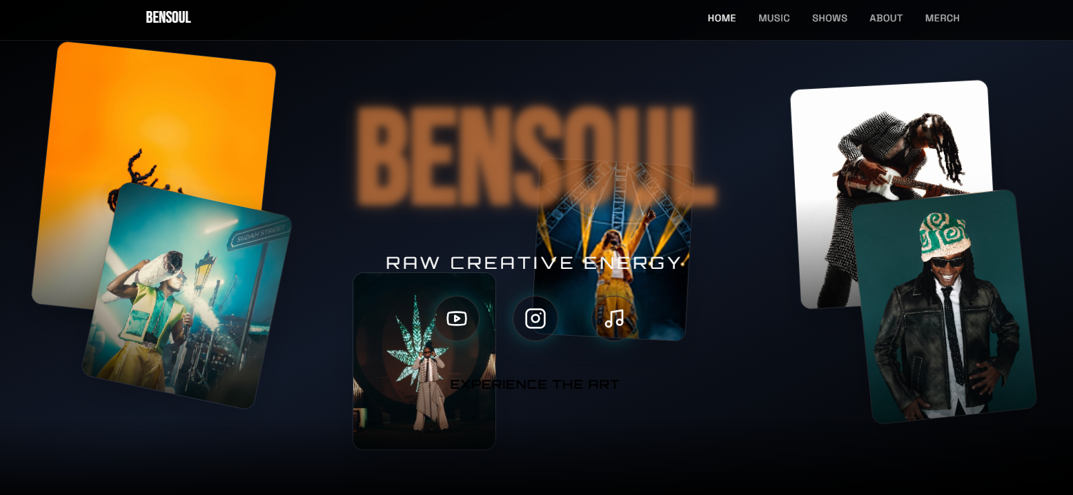 Bensoul artist website